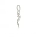 Good luck pendant Neapolitan horn White Gold GL101133