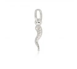 Good luck pendant Neapolitan horn White Gold GL101133