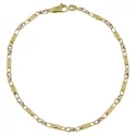 Bracciale Uomo Oro Giallo Bianco GL101138