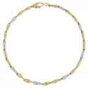 Bracciale Uomo Oro Giallo Bianco GL101140