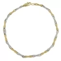 Bracciale Uomo Oro Giallo Bianco GL101141