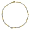 White Yellow Gold Men&#39;s Bracelet GL101141