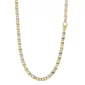 Collana Uomo Oro Giallo Bianco GL101145