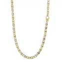 Herren-Halskette aus Weiß- und Gelbgold GL101145