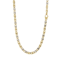 Collana Uomo Oro Giallo Bianco GL101145