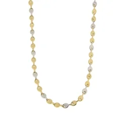 White Yellow Gold Men&#39;s Necklace GL101146