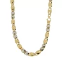 Collana Uomo Oro Giallo Bianco GL101147