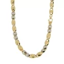 Herren-Halskette aus Weiß- und Gelbgold GL101147
