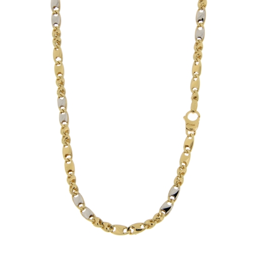 White Yellow Gold Men&#39;s Necklace GL101148