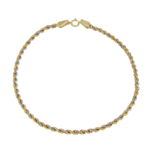 Weiß-Gelb-Gold Damenarmband GL101156