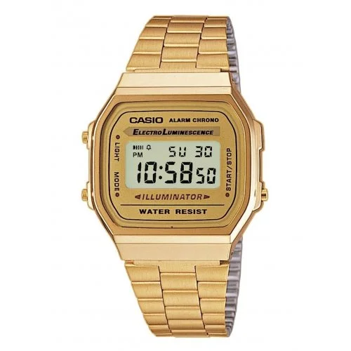 Orologio CASIO Unisex A168WG-9EF Acciaio PVD oro dorato Vintage