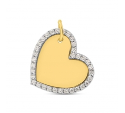 Stroili Poeme White Yellow Gold Pendant 1425342