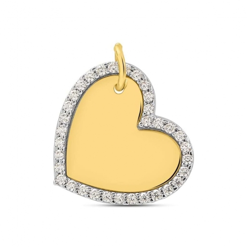 Stroili Poeme White Yellow Gold Pendant 1425342