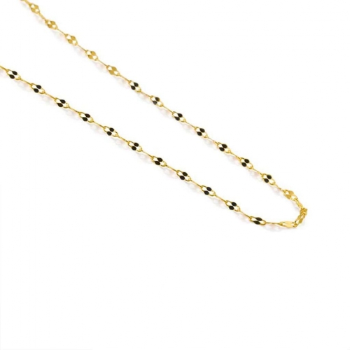 Stroili Gedicht Halskette aus Gelbgold 1416079