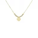 Stroili Mon Petit Necklace White Yellow Gold 1415865