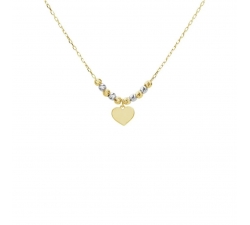 Stroili Mon Petit Necklace White Yellow Gold 1415865