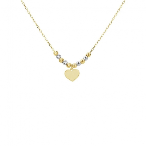 Stroili Mon Petit Necklace White Yellow Gold 1415865