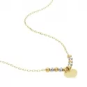 Stroili Mon Petit Halskette Weiß-Gelb-Gold 1415865