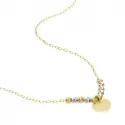 Stroili Mon Petit Necklace White Yellow Gold 1415865