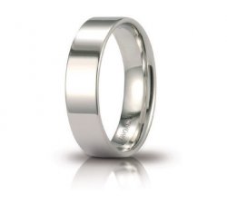 Unoaerre Wedding Ring Circles of Light 5 mm White Gold