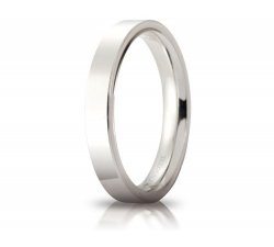Unoaerre Wedding Ring Circles of Light 3.5 mm White Gold