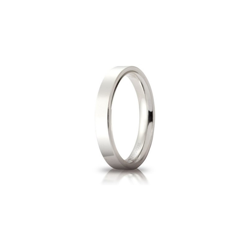 Unoaerre Wedding Ring Circles of Light 3.5 mm White Gold