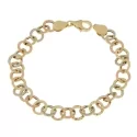 Damenarmband Gelb Weiß Rosa Gold GL101175