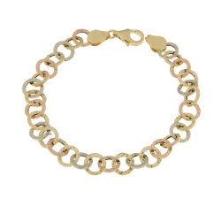 Damenarmband Gelb Weiß Rosa Gold GL101175