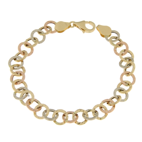 Damenarmband Gelb Weiß Rosa Gold GL101175