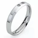 Unoaerre Hydra Wedding Ring with Diamond White Gold Brilliant Promises