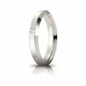 Unoaerre Hydra Wedding Ring with Diamond White Gold Brilliant Promises