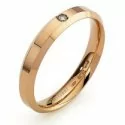 Unoaerre Hydra Wedding Ring with Diamond Yellow Gold Brilliant Promises