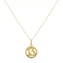 Unisex Yellow Gold Necklace GL101204