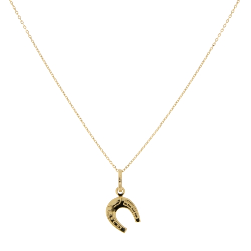 Unisex Yellow Gold Necklace GL101205