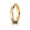 Unoaerre Hydra Wedding Ring with Diamond Yellow Gold Brilliant Promises