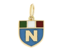 Naples Shield Pendant Yellow Gold GL101210