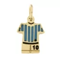 Naples Shield Pendant Maradona Uniform D10S Yellow Gold GL101211