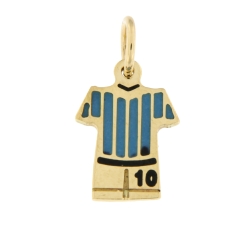 Naples Shield Pendant Maradona Uniform D10S Yellow Gold GL101211