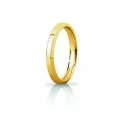 Unoaerre Hydra Slim Wedding Ring Yellow Gold Brilliant Promises