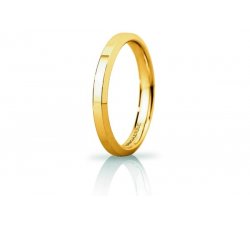 Unoaerre Hydra Slim Ehering Gelbgold Brillante Versprechen