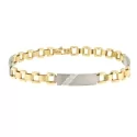 White Yellow Gold Men&#39;s Bracelet GL101220