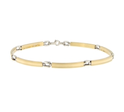 White Yellow Gold Men&#39;s Bracelet GL101221