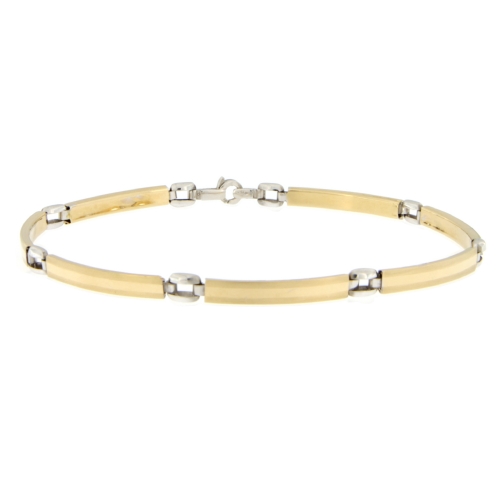 White Yellow Gold Men&#39;s Bracelet GL101221