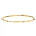 White Yellow Gold Men&#39;s Bracelet GL101223