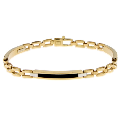 Bracciale Uomo Oro Giallo Bianco GL101228