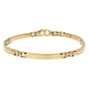 White Yellow Gold Men&#39;s Bracelet GL101230