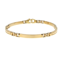 White Yellow Gold Men&#39;s Bracelet GL101230