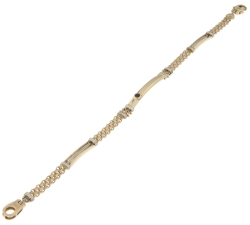 Bracciale Uomo Oro Giallo Bianco GL101231