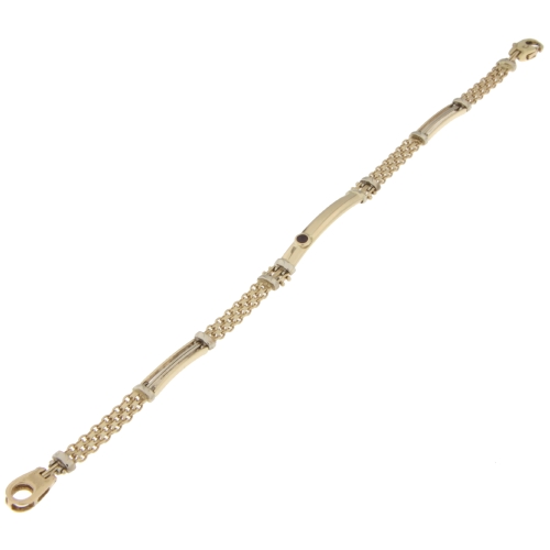 White Yellow Gold Men&#39;s Bracelet GL101231