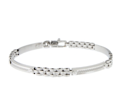 White Gold Men&#39;s Bracelet GL101236